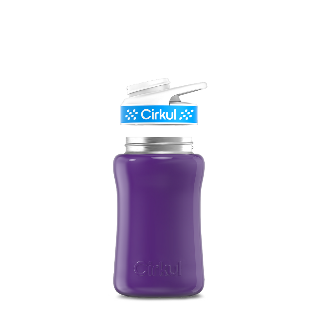 12oz. Stainless Steel Bottle & Comfort Grip Lid